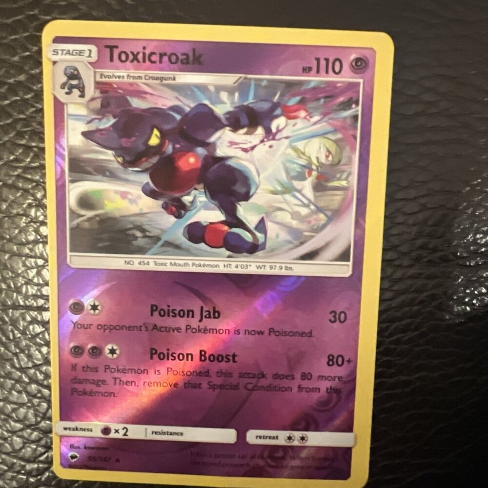 Toxicroak Holo‎ Pokemon Card